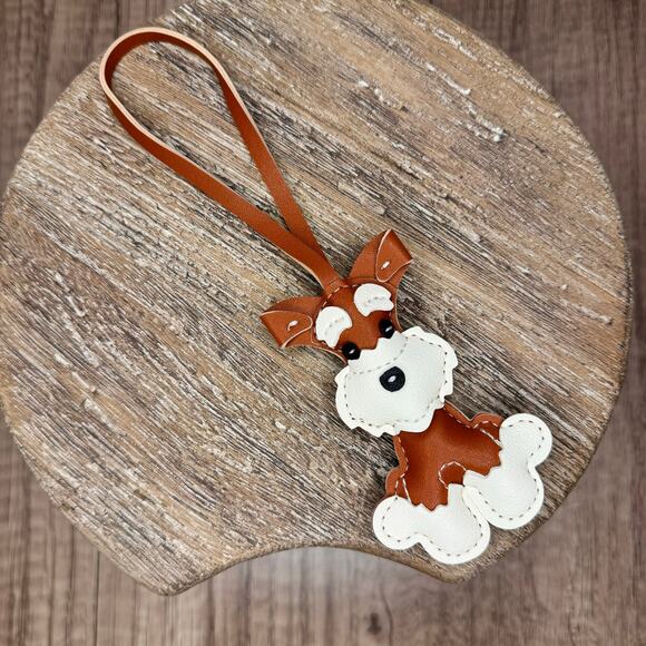 Honey Brown Dog Purse Charm Schnauzer Bag Charm Purse Dog lover Gift NEW - Picture 8 of 8